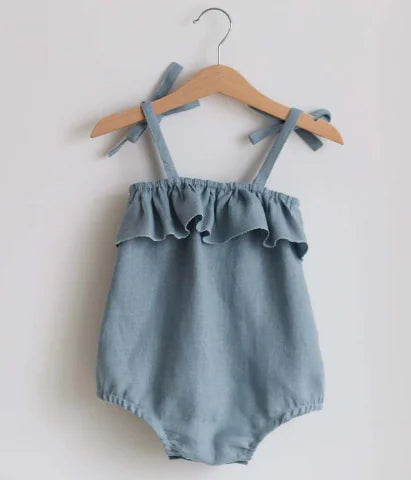 Baby Girl's Summer Romper - 100% Cotton