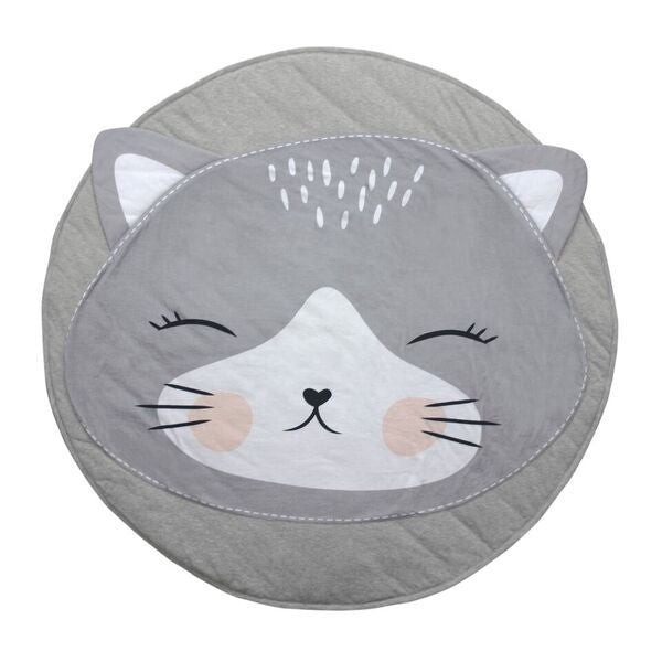 Baby Playtime Mat - Cute Animal Design - 100% Cotton