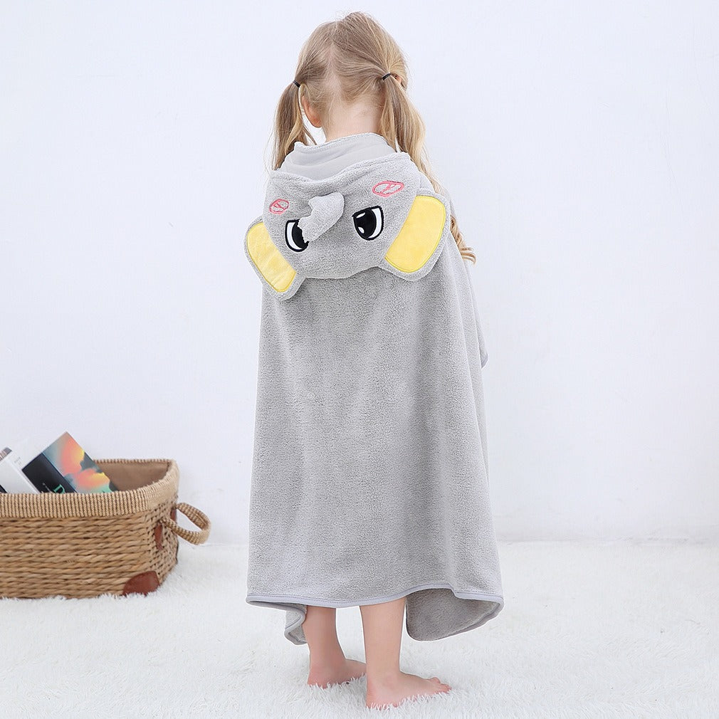 Baby's Bath Towel - Cute Hooded Animal Design - Soft and Highly Absorbent