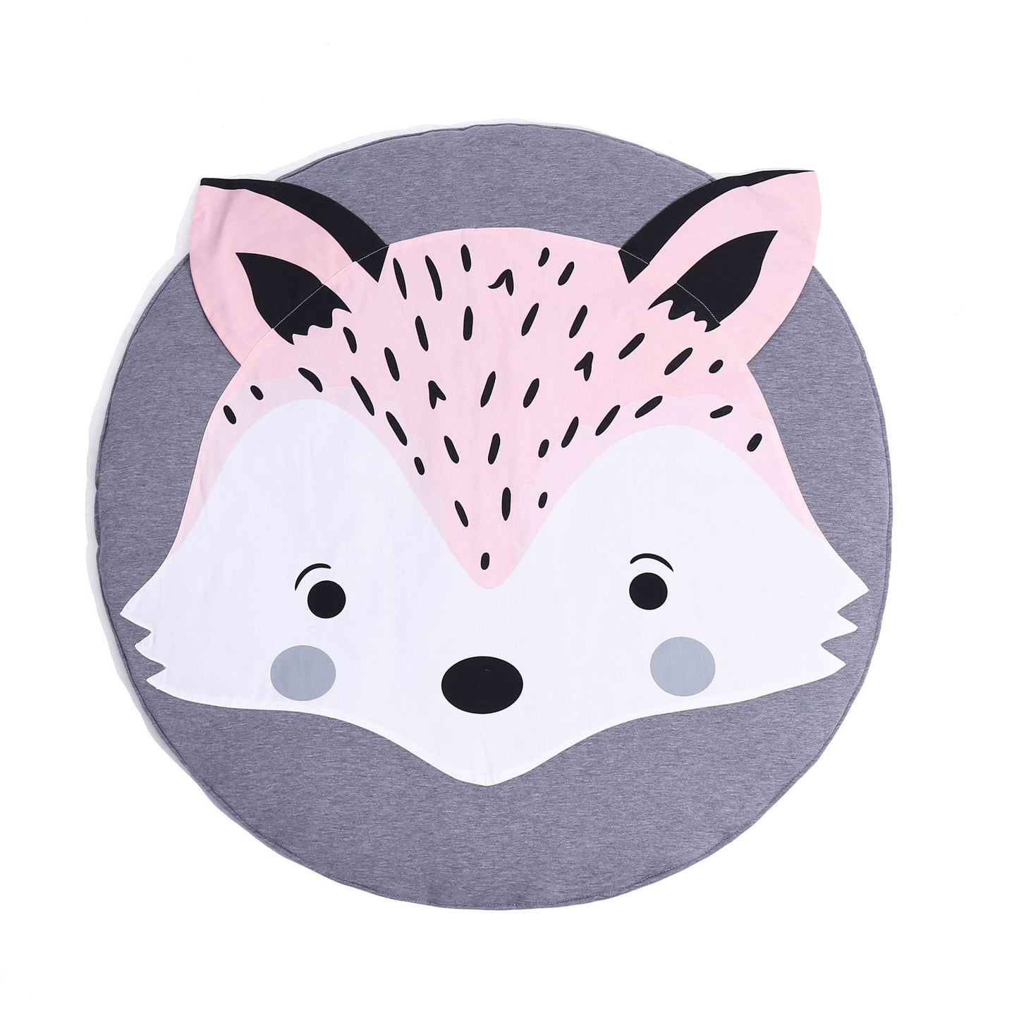 Baby Playtime Mat - Cute Animal Design - 100% Cotton