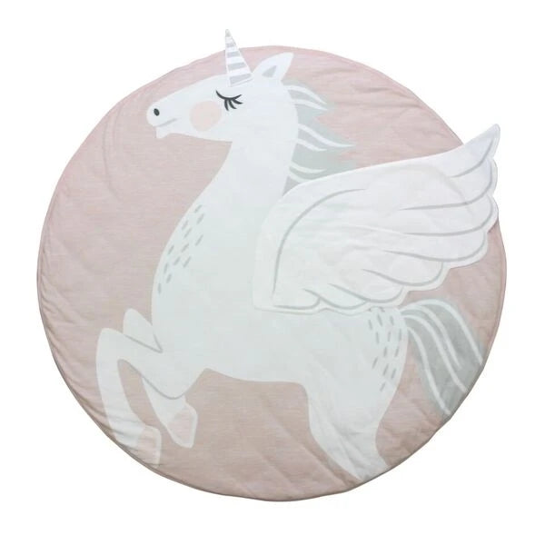 Baby Playtime Mat - Cute Animal Design - 100% Cotton