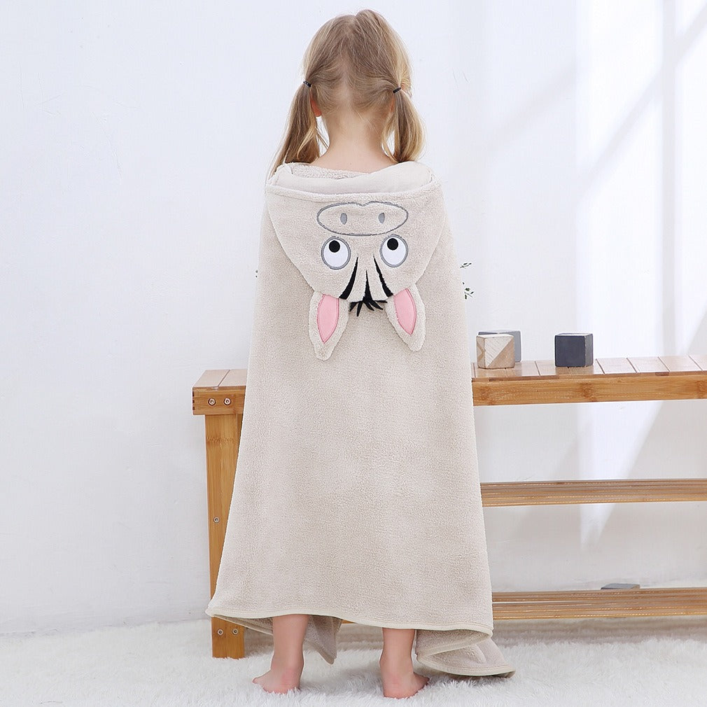 Baby's Bath Towel - Cute Hooded Animal Design - Soft and Highly Absorbent