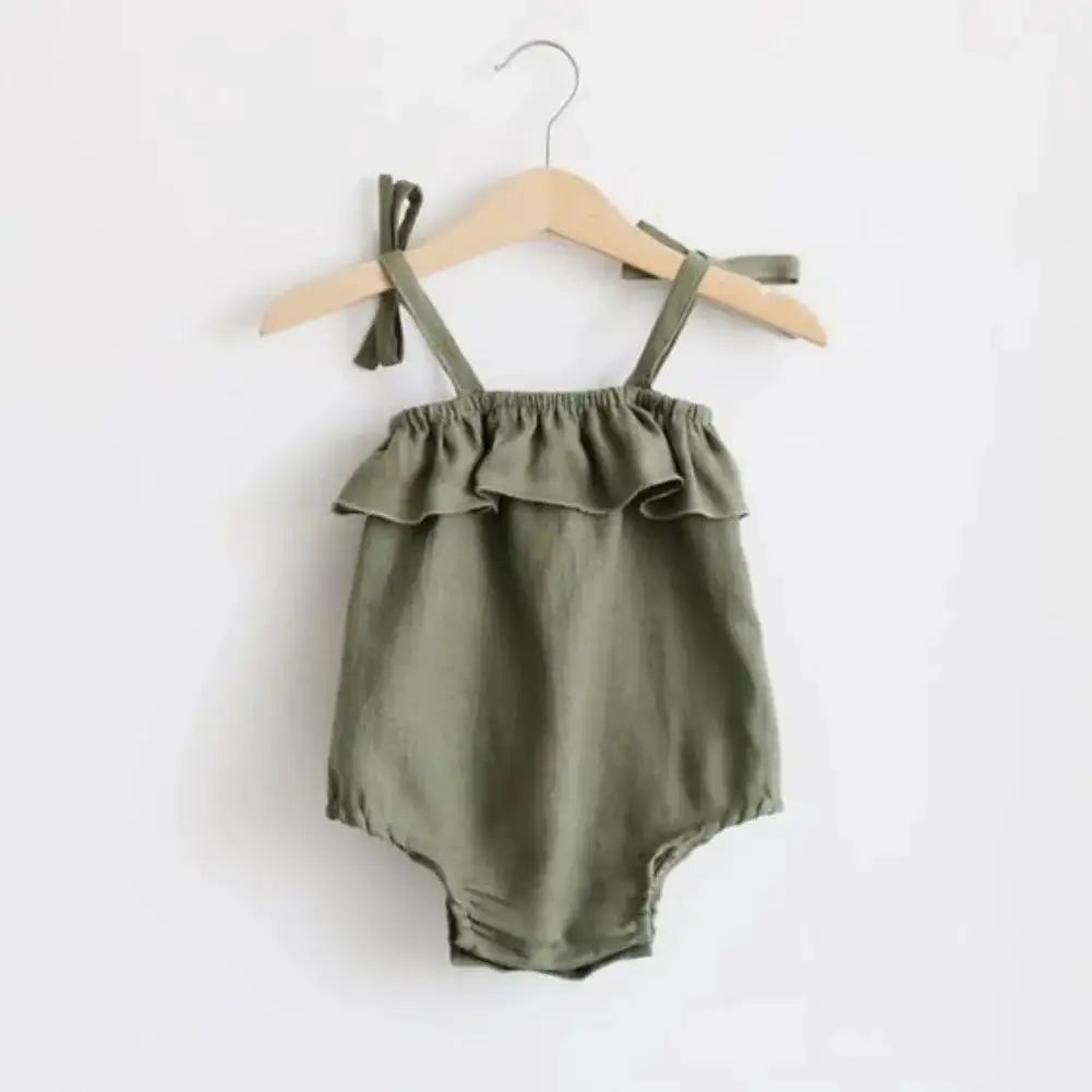 Baby Girl's Summer Romper - 100% Cotton