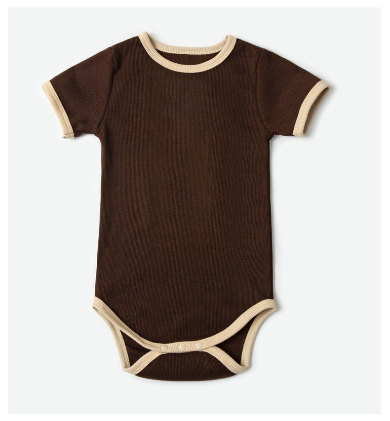 Baby Girl's or Boy's Short Sleeved Cotton Summer Romper