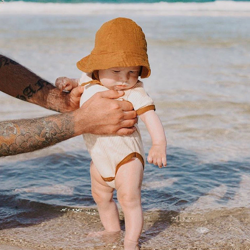 Baby Girl's or Boy's Short Sleeved Cotton Summer Romper