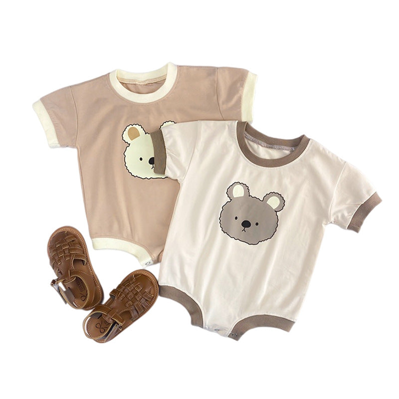 Baby Girl's or Boy's Short Sleeved Cotton Romper