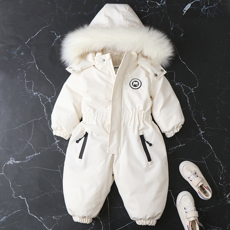 Baby Girls or Boys Ski Suit Thick Warm Winter Romper
