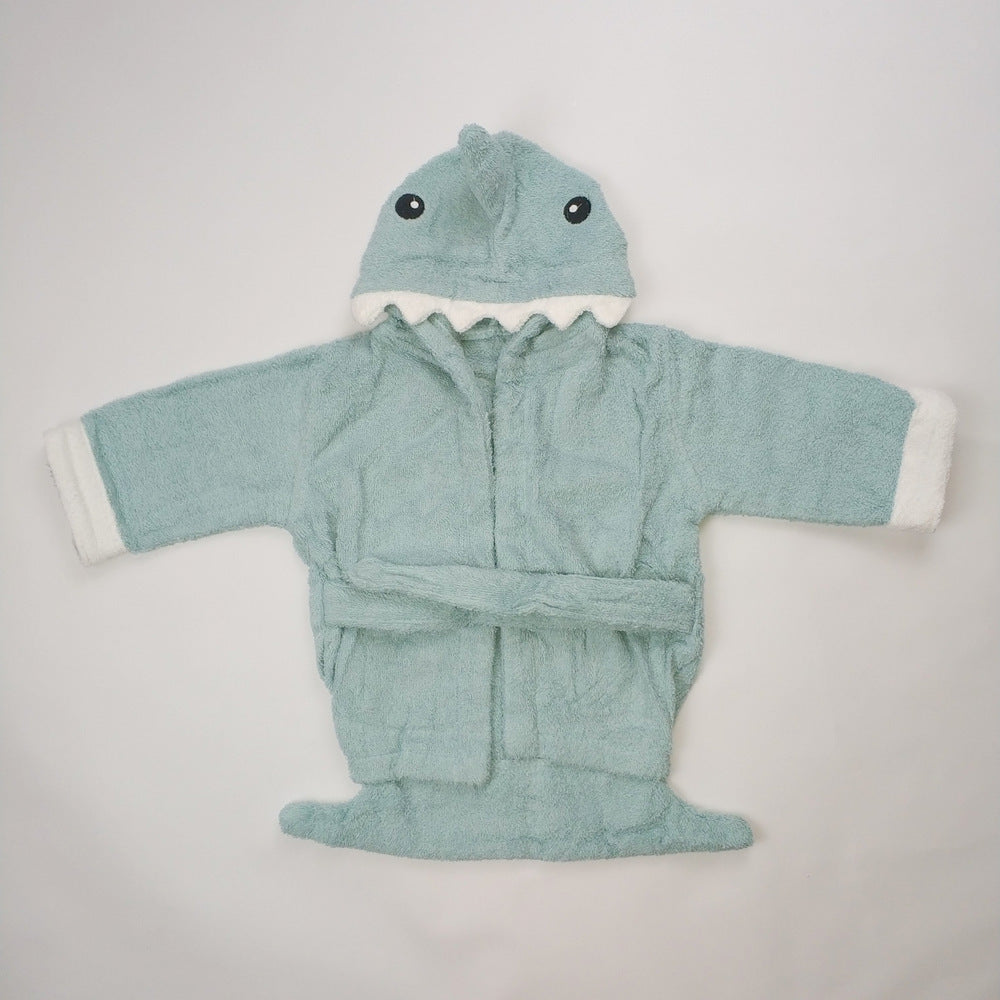 Baby's Bathrobe - Hooded Animal Design - 100% Cotton