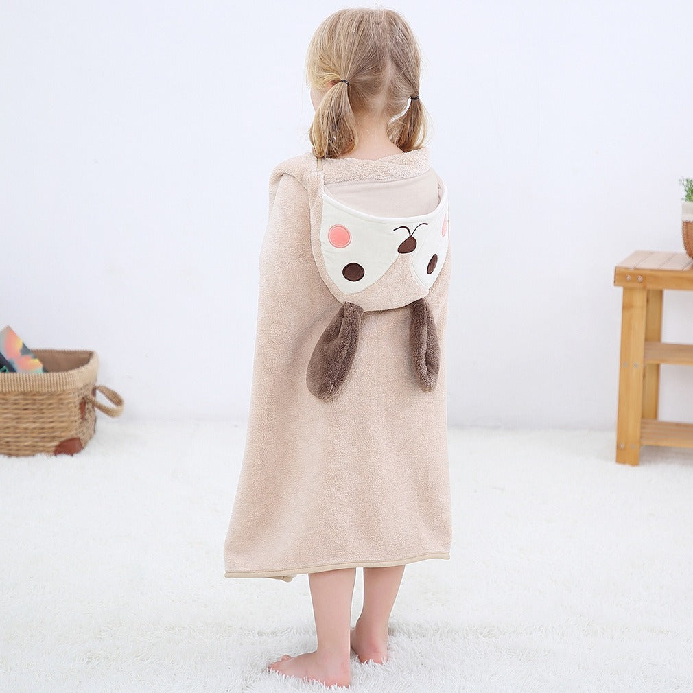 Baby's Bath Towel - Cute Hooded Animal Design - Soft and Highly Absorbent