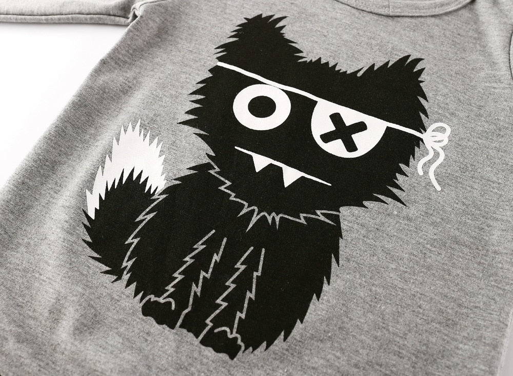 Baby Girl's or Boy's Cool Cats Long Sleeved Cotton Romper