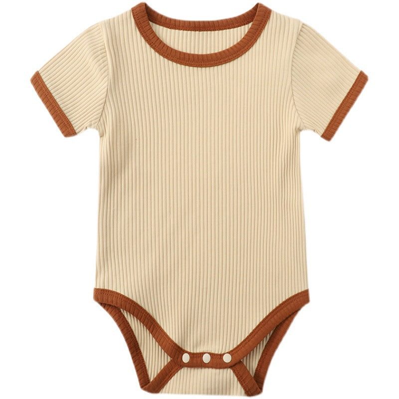 Baby Girl's or Boy's Short Sleeved Cotton Summer Romper