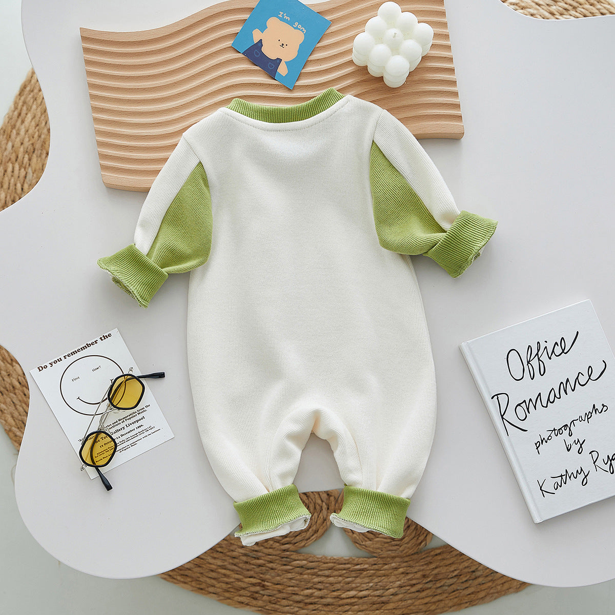 Baby Girl's or Boy's Dinosaur Long-Sleeved Jumpsuit