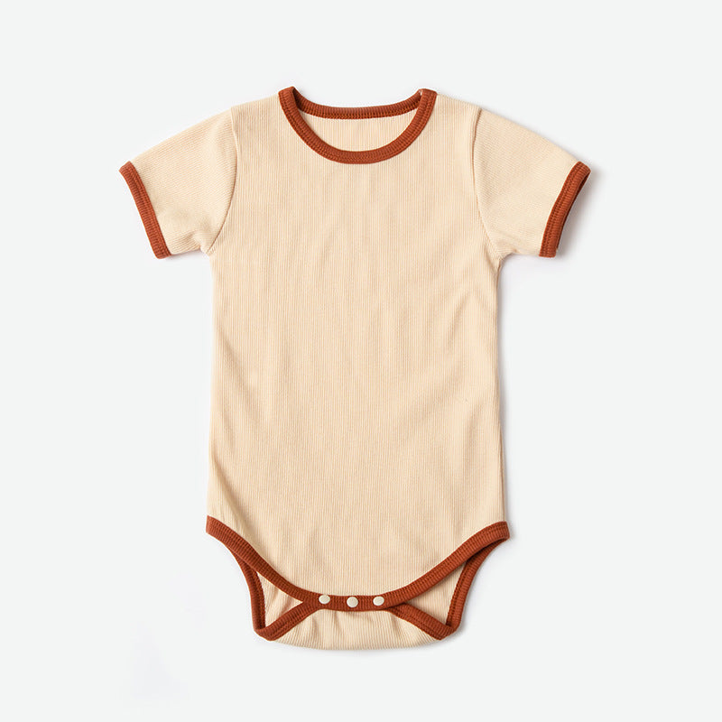 Baby Girl's or Boy's Short Sleeved Cotton Summer Romper
