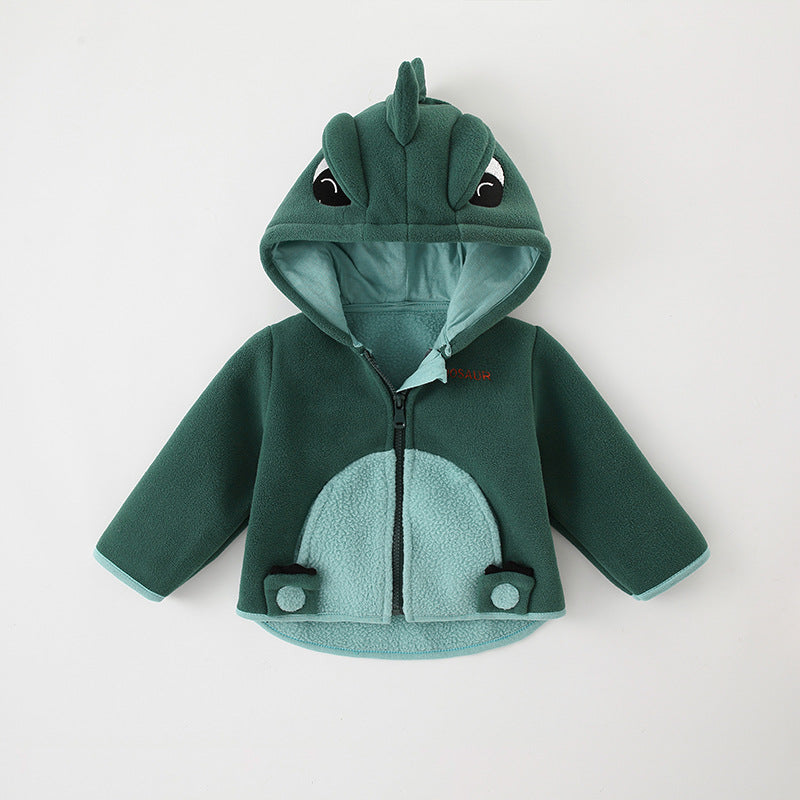 Baby Girls or Boys Snuggly Warm Fleecy Lined Winter Hooded Jacket