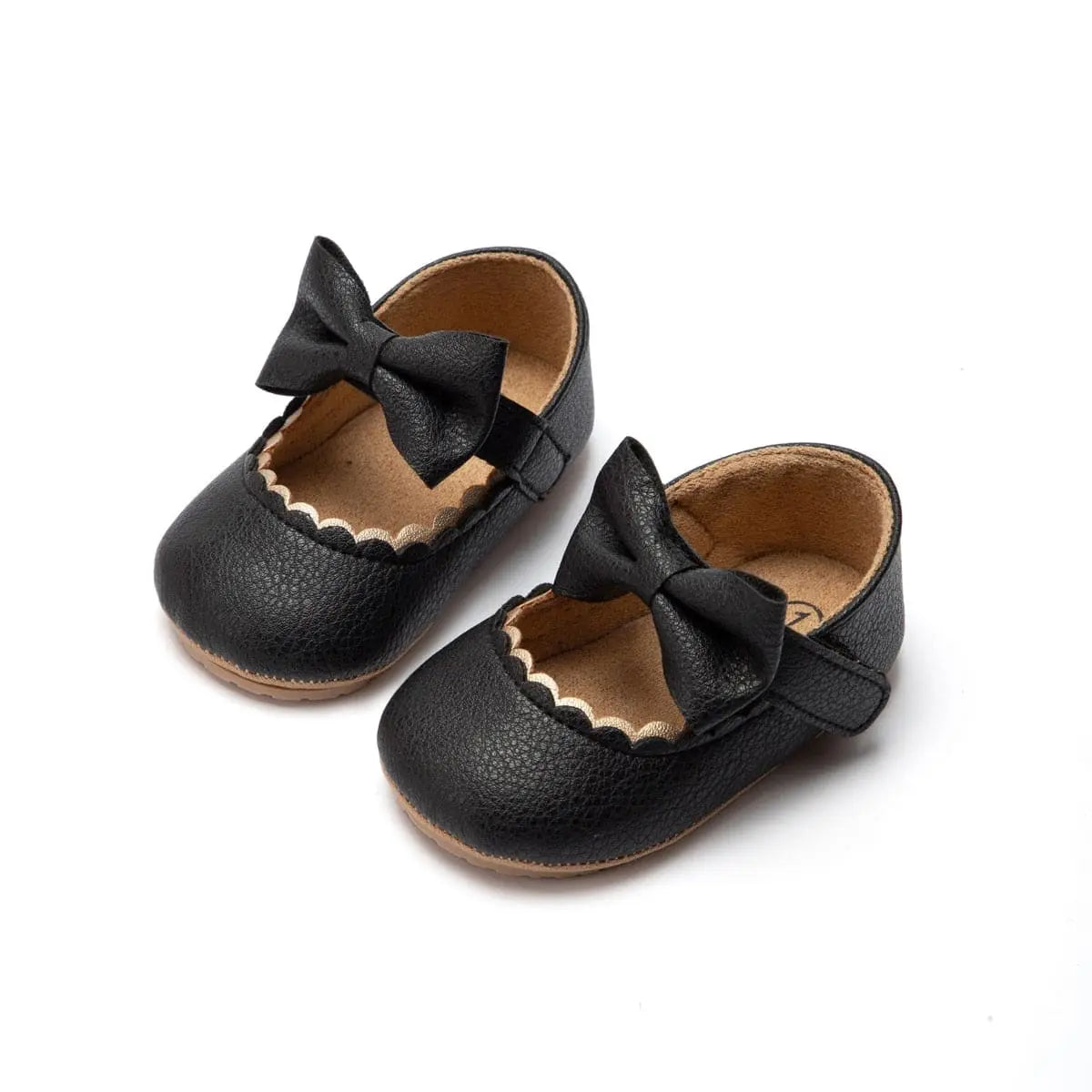 Baby Girl's Rubber Soft Sole Mary Jane Shoes