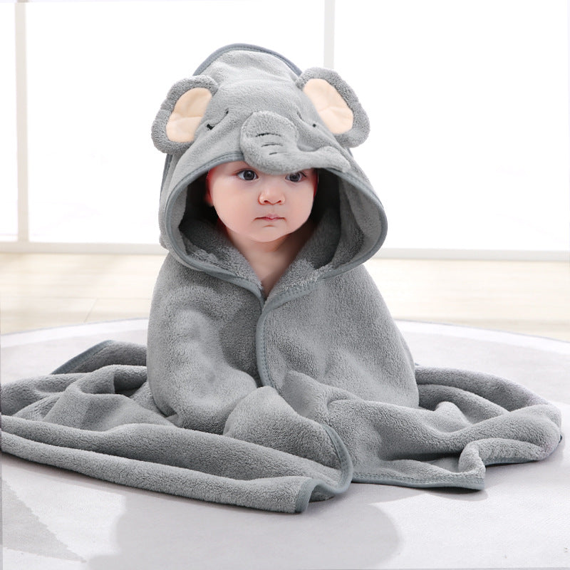 Baby's Bath Towel - Cuddly Cute Hooded Animal Design