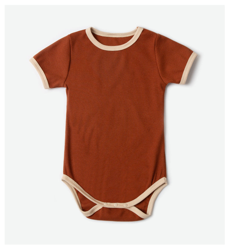Baby Girl's or Boy's Short Sleeved Cotton Summer Romper