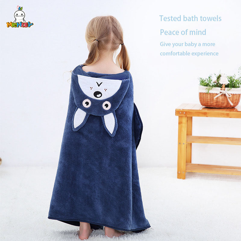Baby's Bath Towel - Cute Hooded Animal Design - Soft and Highly Absorbent