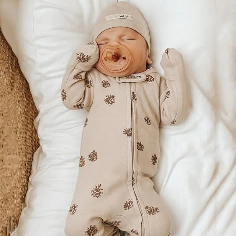 Baby Girl's or Boy's Romper - Coral Velvet