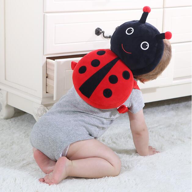 Baby's Safety Head & Back Protector With Harness 100% Cotton