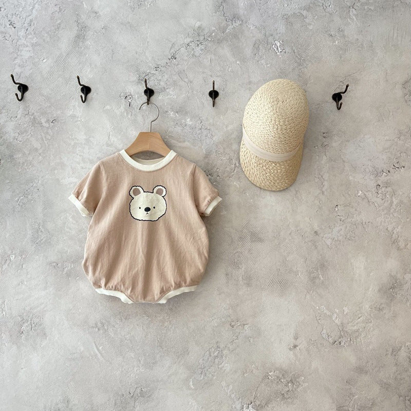 Baby Girl's or Boy's Short Sleeved Cotton Romper