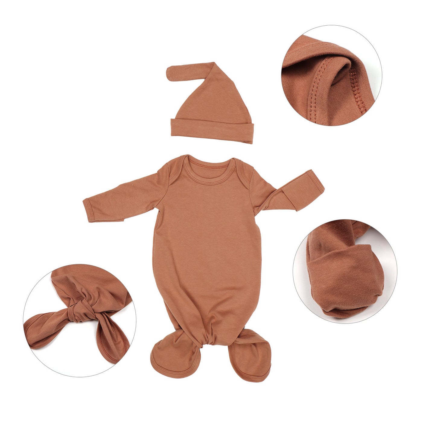 Newborn Baby's Wrap Design Anti-kick Sleeping Bag 100% Cotton
