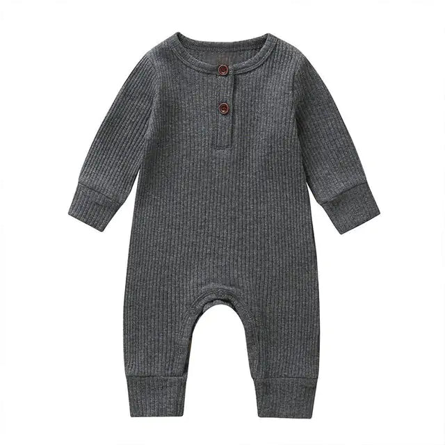 Baby Girl's or Boy's Long Sleeve Romper - 100% Cotton