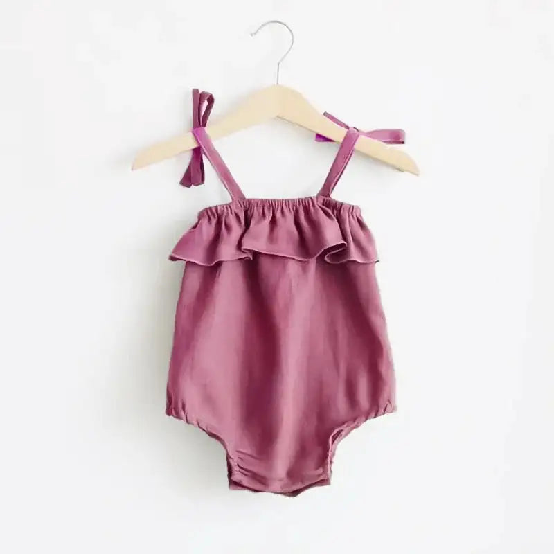 Baby Girl's Summer Romper - 100% Cotton