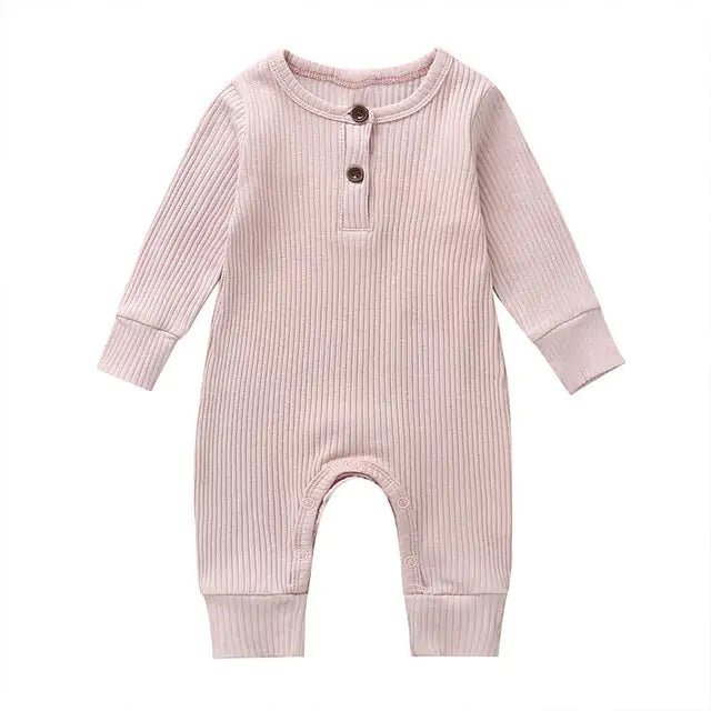 Baby Girl's or Boy's Long Sleeve Romper - 100% Cotton