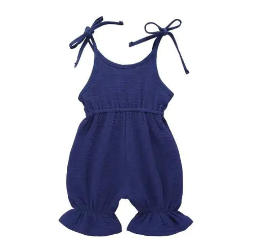 Baby Girl's Summer Jumpsuit - 100% Cotton