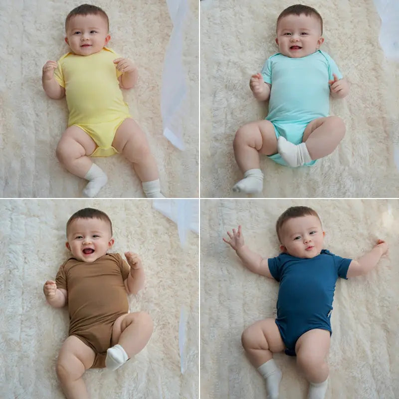 Baby Girl's or Boy's Bamboo Fibre Romper