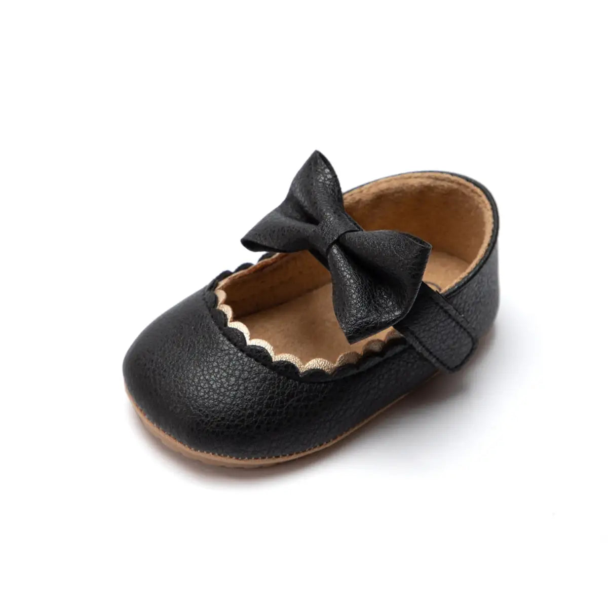 Baby Girl's Rubber Soft Sole Mary Jane Shoes