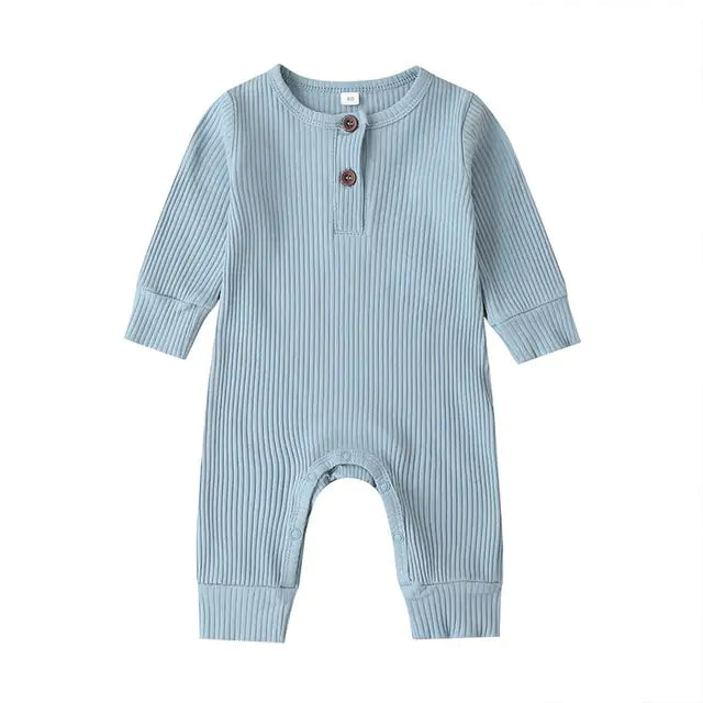 Baby Girl's or Boy's Long Sleeve Romper - 100% Cotton
