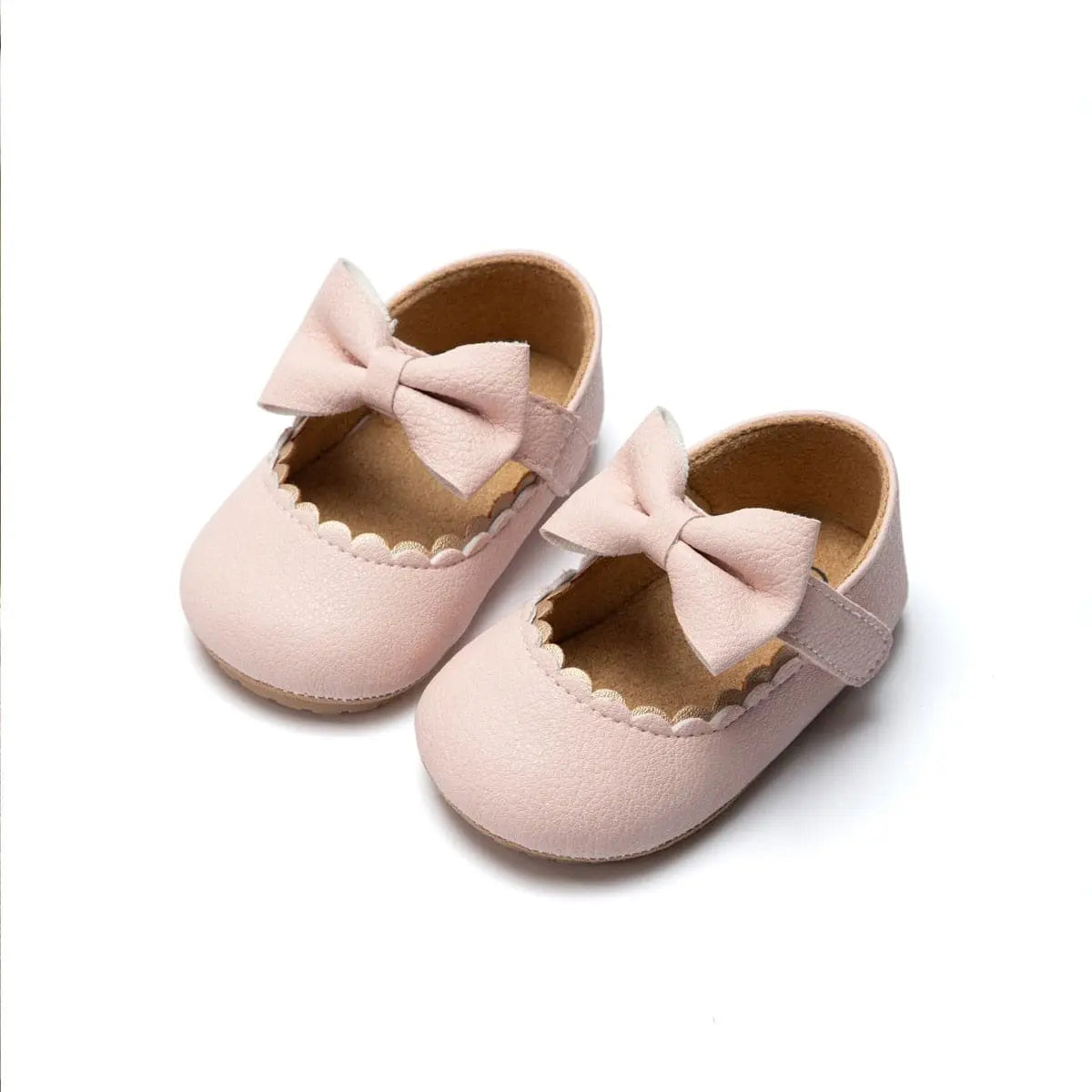 Baby Girl's Rubber Soft Sole Mary Jane Shoes