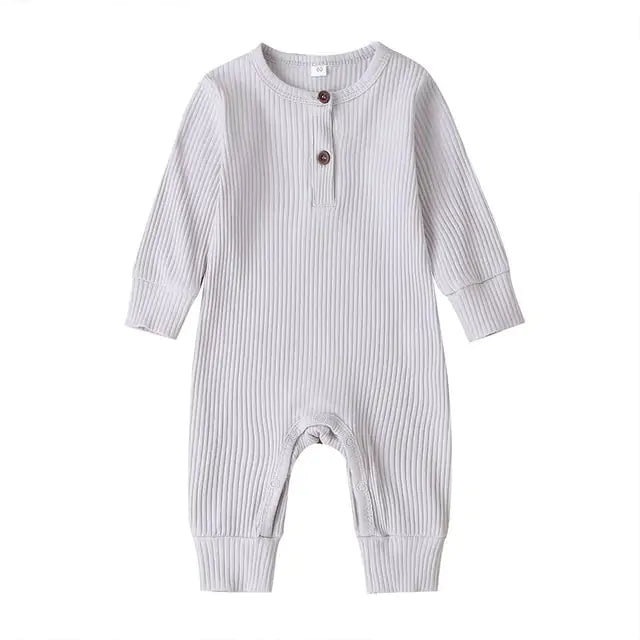 Baby Girl's or Boy's Long Sleeve Romper - 100% Cotton
