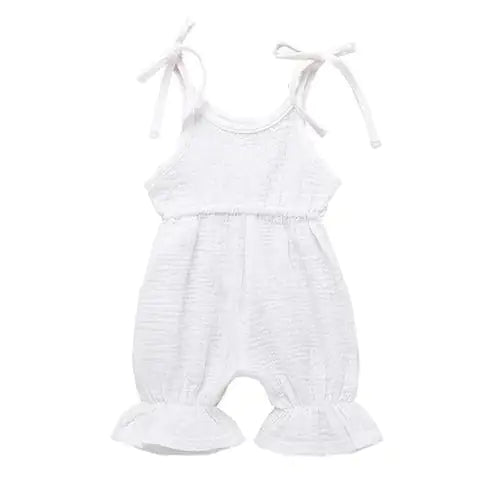 Baby Girl's Summer Jumpsuit - 100% Cotton
