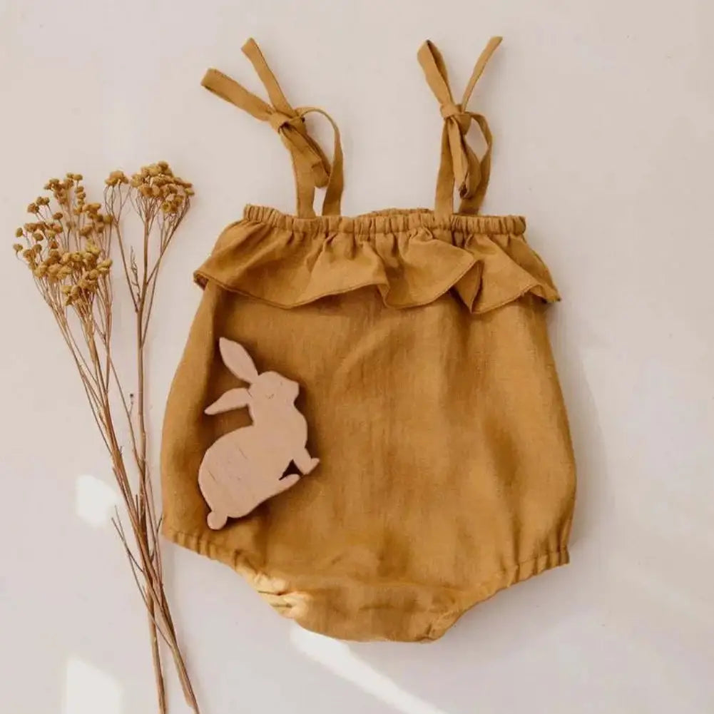 Baby Girl's Summer Romper - 100% Cotton