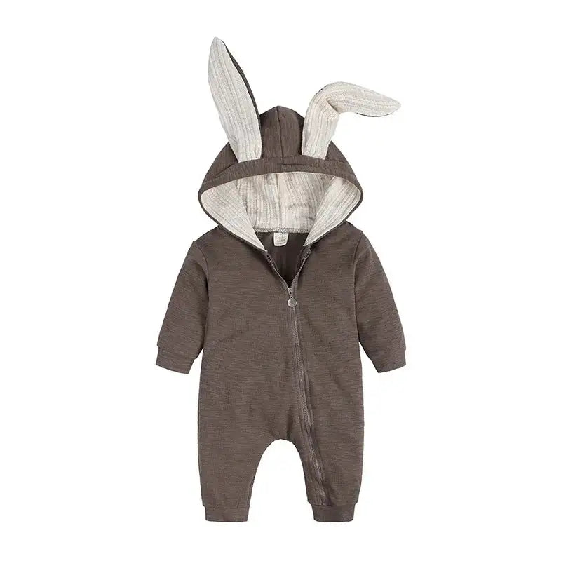 Baby Girl's or Boy's Onesie - Rabbit Ear Hooded Design - 100% Cotton