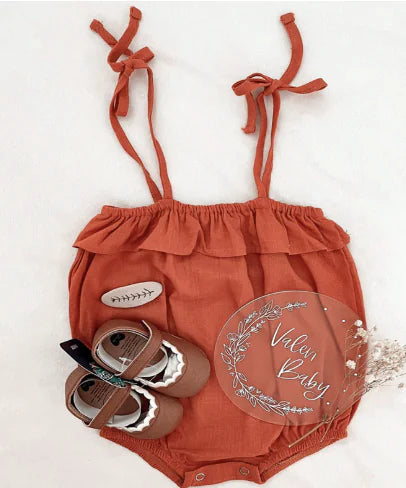 Baby Girl's Summer Romper - 100% Cotton