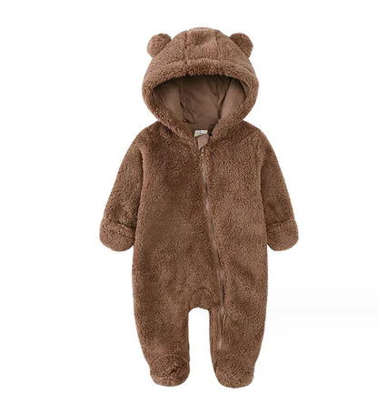 Baby Girl's or Boy's Winterwear Bear Jumpsuit