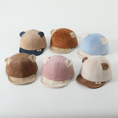 Baby Girl's or Boy's Little Bear Baseball Hat