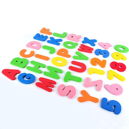 Baby's Bath Toy - Foam Letters and Numbers - Floating Foam Stick-ons