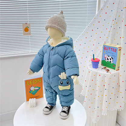 Baby Girl's or Boy's Super Warm 100% Cotton Romper Winterwear