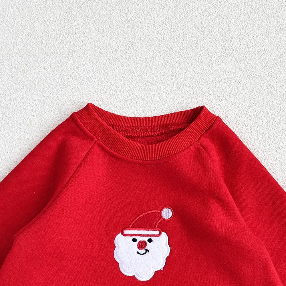 Christmas Baby Boys or Girls Bodysuit With Hood