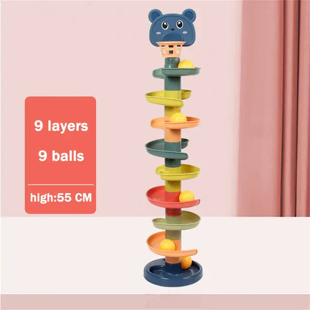 Baby's Rolling Ball Tower Toy