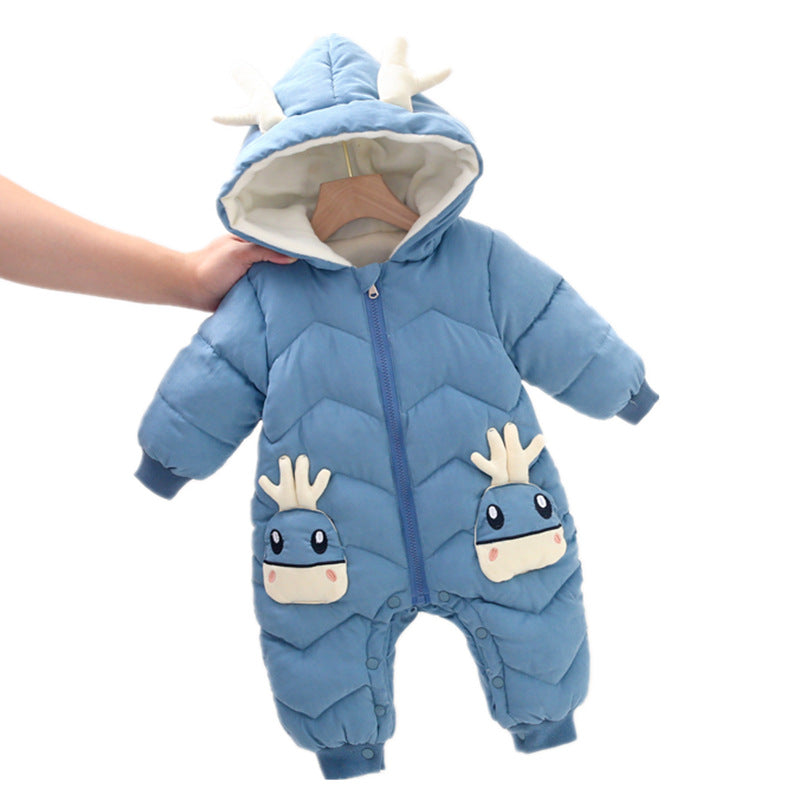 Baby Girl's or Boy's Super Warm 100% Cotton Romper Winterwear