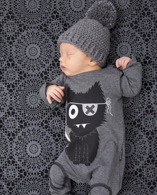 Baby Girl's or Boy's Cool Cats Long Sleeved Cotton Romper