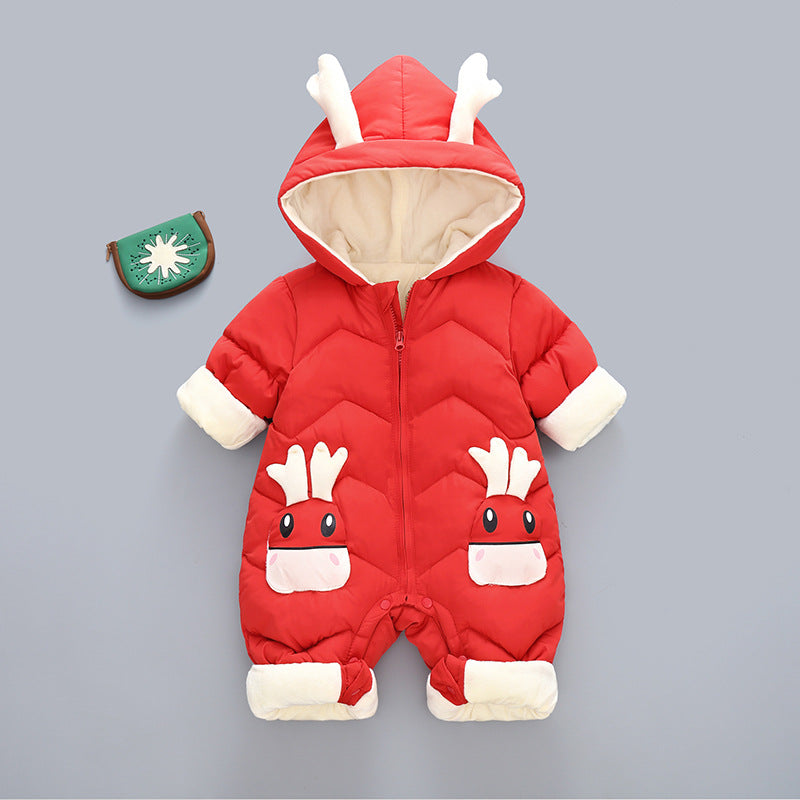 Baby Girl's or Boy's Super Warm 100% Cotton Romper Winterwear