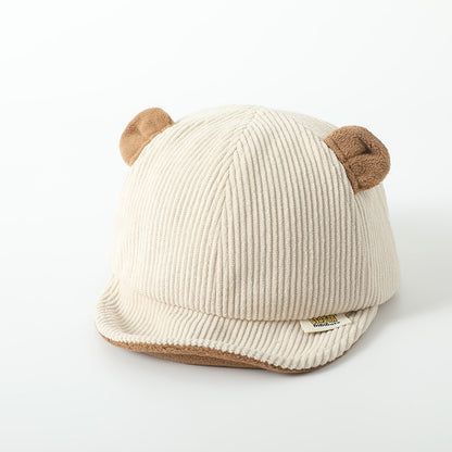 Baby Girl's or Boy's Little Bear Baseball Hat