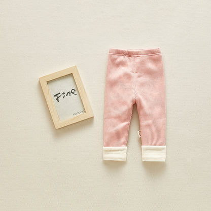 Baby Girls or Boys Winter Fleecy Pants 100% Cotton